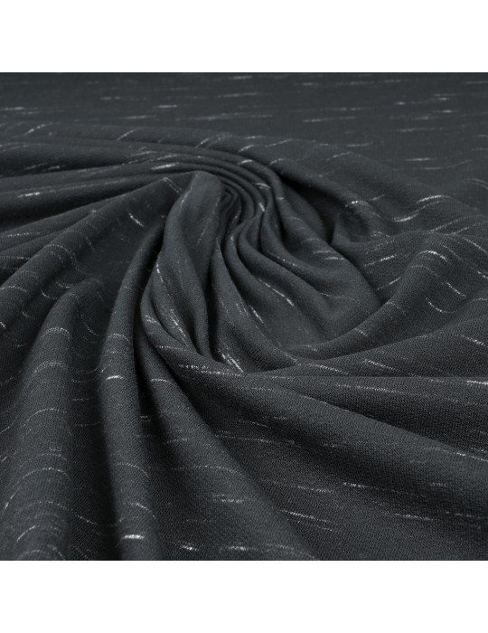 Tissu jersey terry noir
