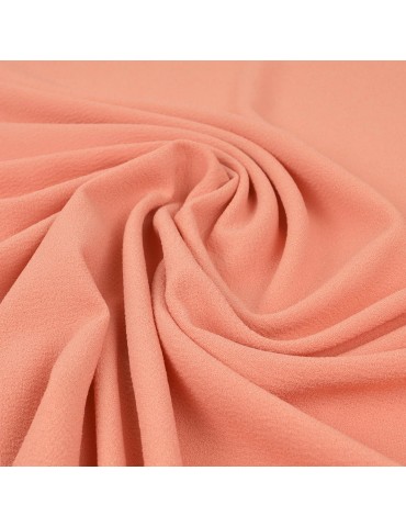 Tissu crêpe uni saumon