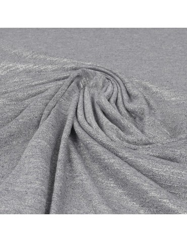Tissu jersey chiné foil perle