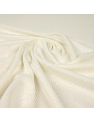 Tissu jersey uni ivoire