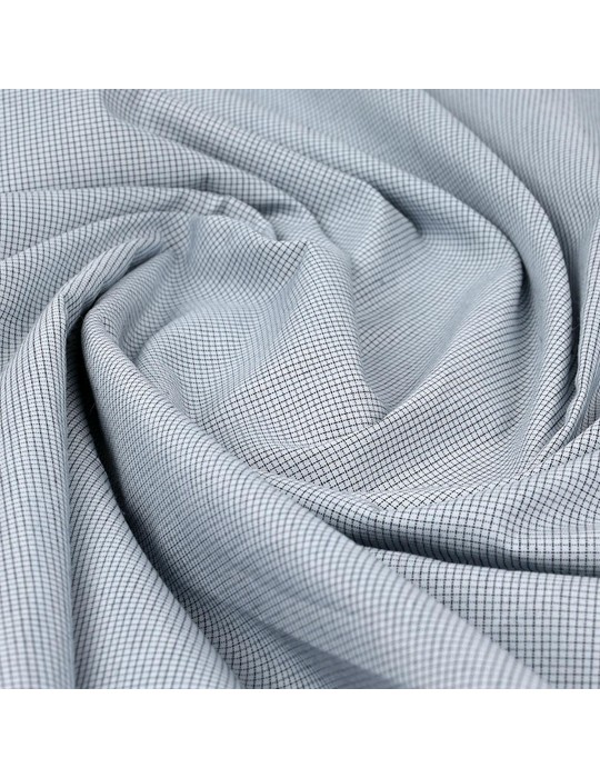 Coupon mini-carreaux bleu/noir 300 x 140 cm