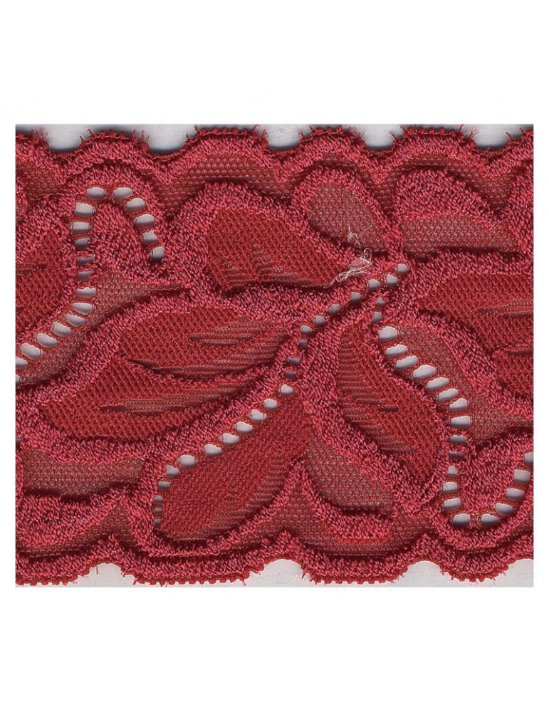 Dentelle élastique 52 mm rouge Dentelle élastique 52 mm rouge