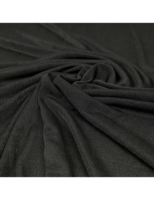 Tissu jersey transparent noir
