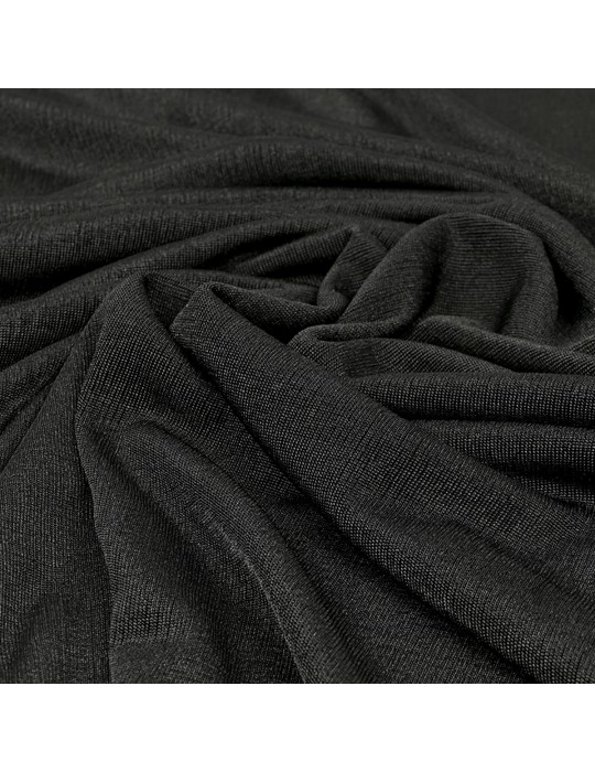 Tissu jersey transparent noir