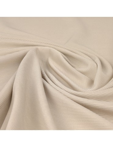 Tissu jersey côtelé beige