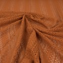 Tissu dentelle rouille