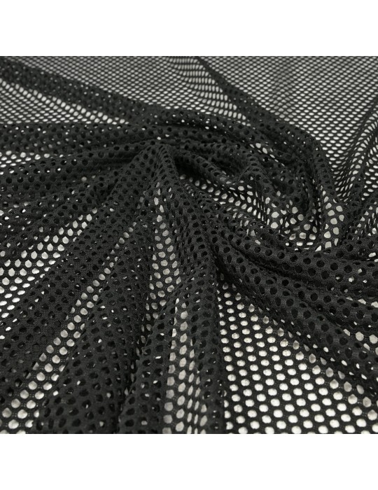Tissu filet rond noir