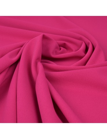 Tissu jersey crêpe fuchsia