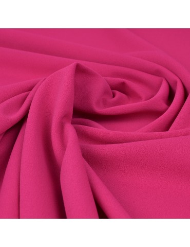 Tissu jersey crêpe fuchsia