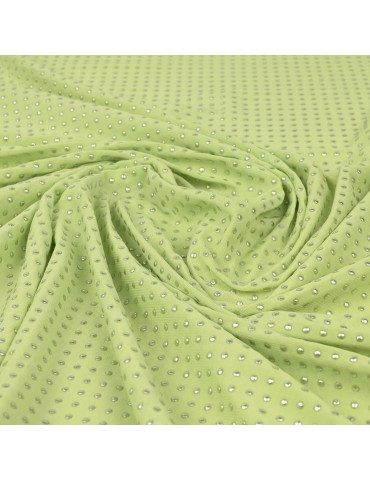 Tissu cycliste anis/argent
