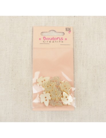 Boutons créatifs feuilles