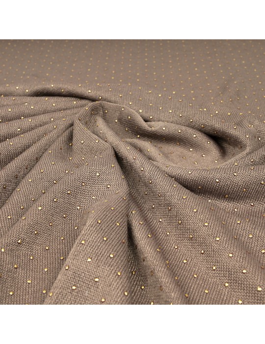 Tissu jersey taupe/or