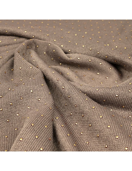 Tissu jersey taupe/or