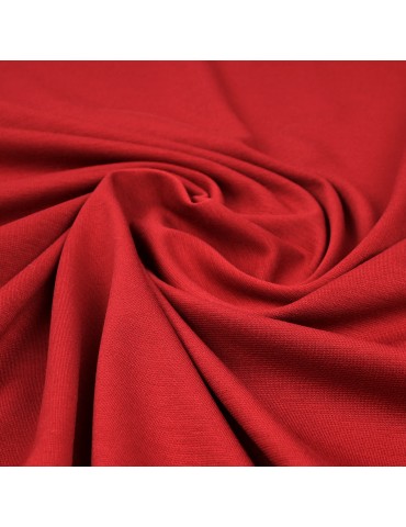 Tissu jersey milano rouge cerise