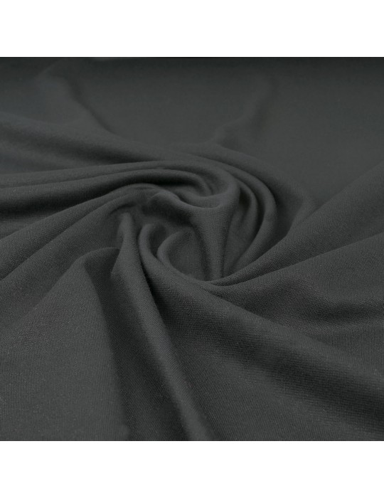 Tissu jersey uni noir