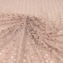 Tissu dévoré polyester beige Tissu dévoré polyester beige