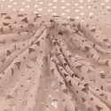 Tissu dévoré polyester beige Tissu dévoré polyester beige
