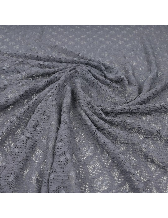 Tissu dentelle gris souris