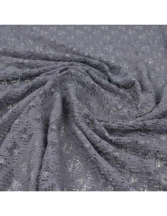 Tissu dentelle gris souris
