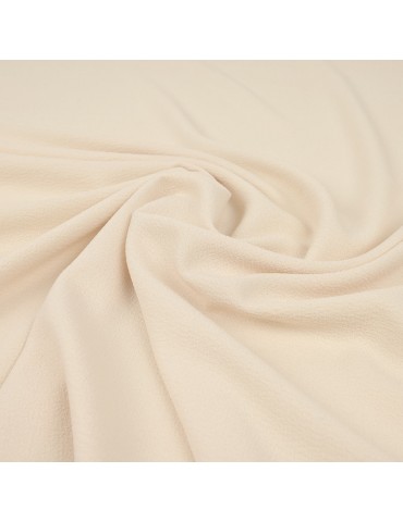 Tissu crêpe uni beige