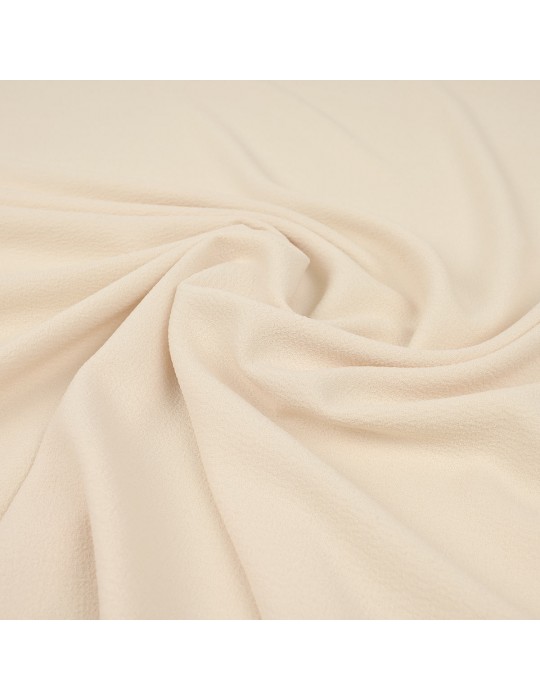 Tissu crêpe uni beige
