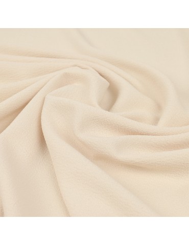Tissu crêpe uni beige