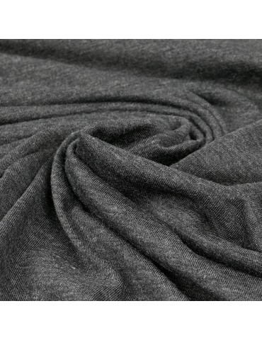 Tissu jersey  gris chiné