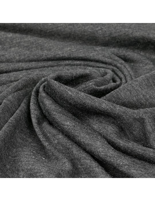 Tissu jersey  gris chiné