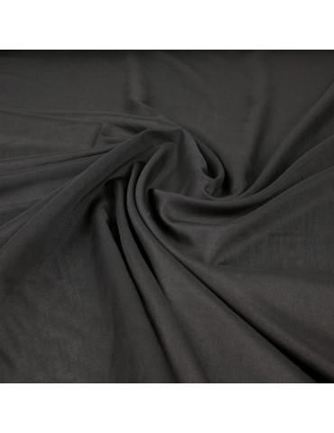 Tissu voile transparent noir