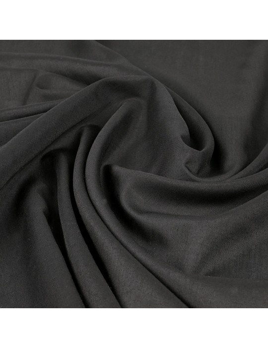 Tissu voile transparent noir