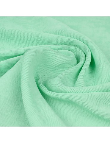 Tissu viscose/nylon plissé vert nil