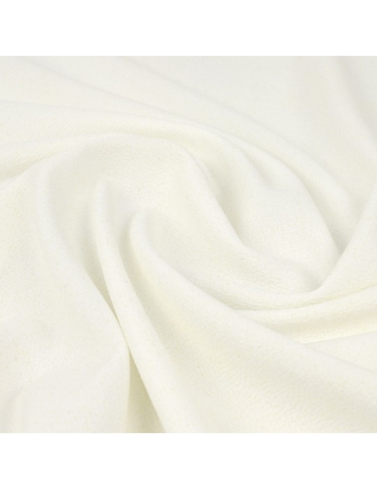 Tissu jersey paillettes crème