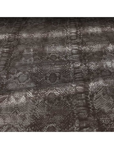 Tissu cycliste imprimé brun/argent