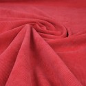 Tissu velours côtelé milleraies framboise