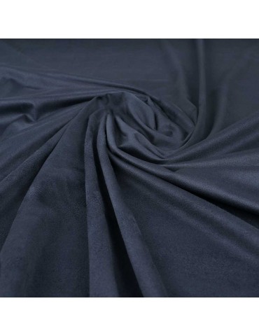 Tissu suédine uni navy