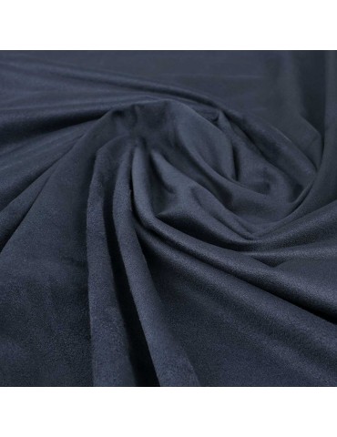 Tissu suédine uni navy