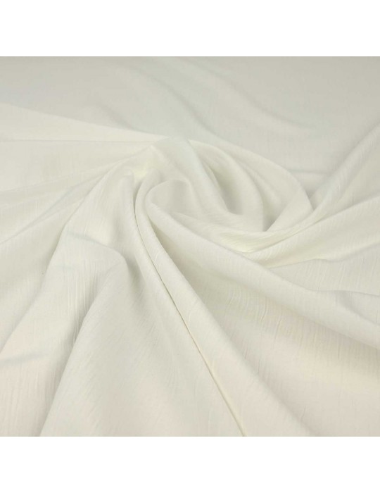 Tissu crépon blanc neige
