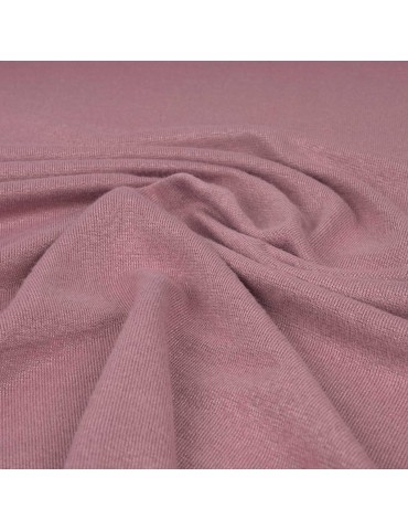 Tissu jersey rose thé
