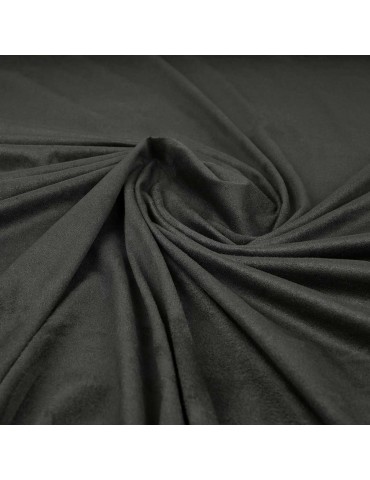 Tissu suédine uni noir