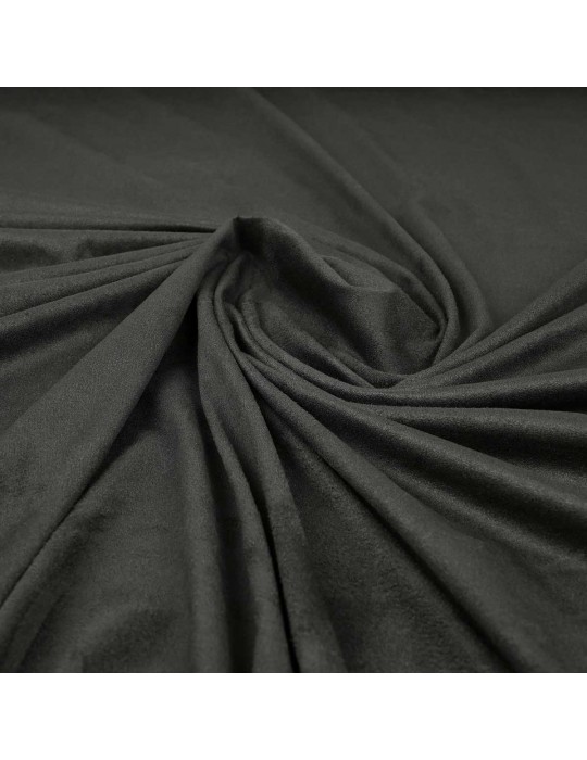 Tissu suédine uni noir