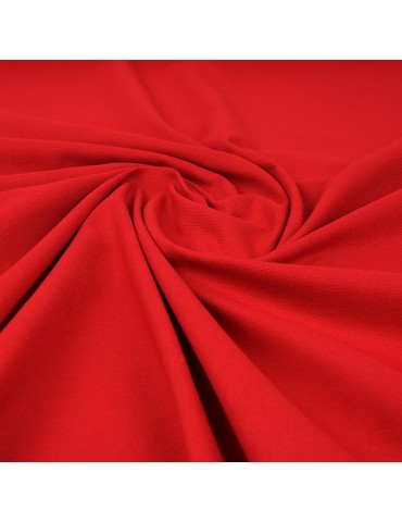 Tissu coton uni rouge