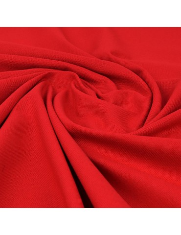 Tissu coton uni rouge