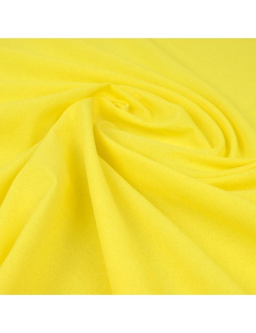 Tissu polyester pailleté jaune