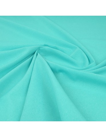 Tissu polyester pailleté aqua