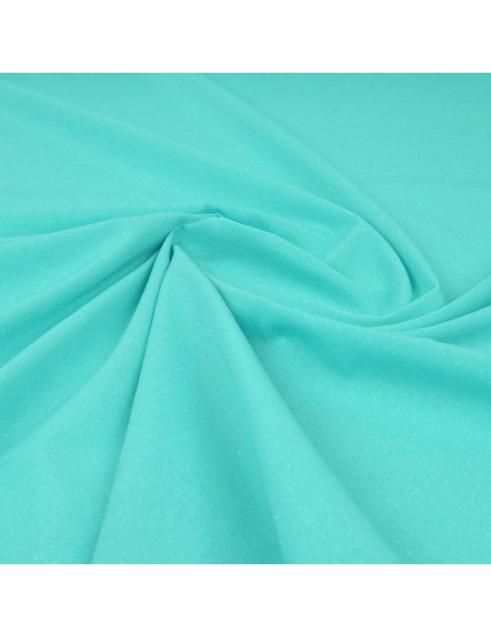 Tissu polyester pailleté aqua