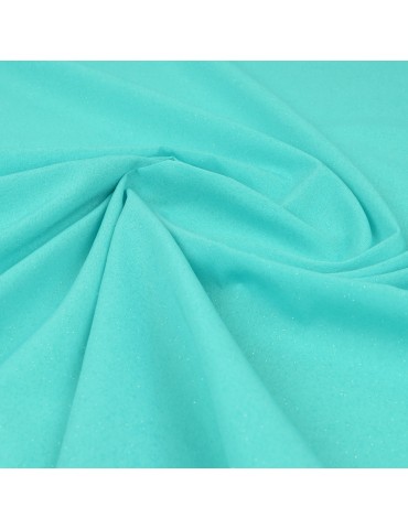 Tissu polyester pailleté aqua