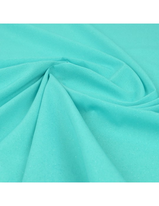 Tissu polyester pailleté aqua