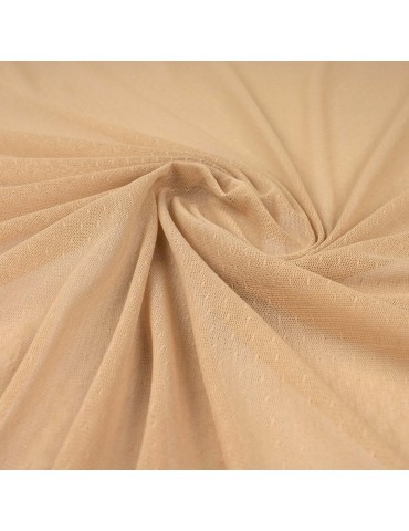 Tissu résille uni beige