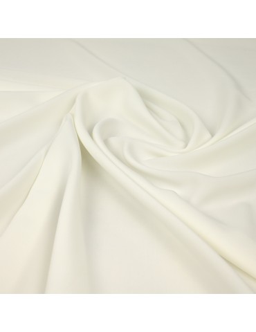 Tissu polyester uni blanc