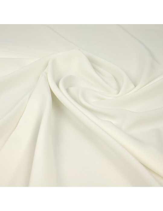 Tissu polyester uni blanc